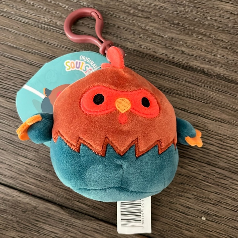 Squishmallow keychain reed NWT